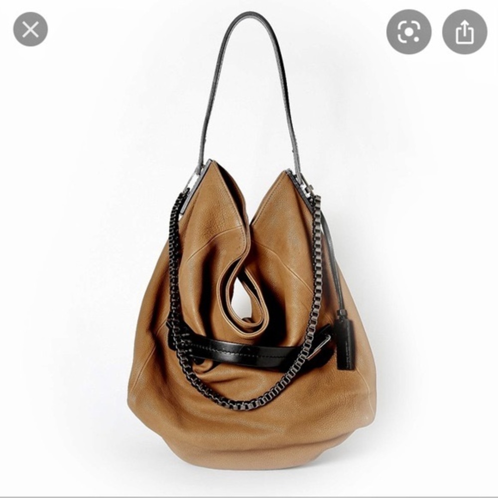 Pauric Sweeney Large Hobo Bag in Olive Nubuck.